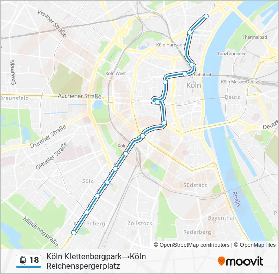 18 Light Rail Line Map