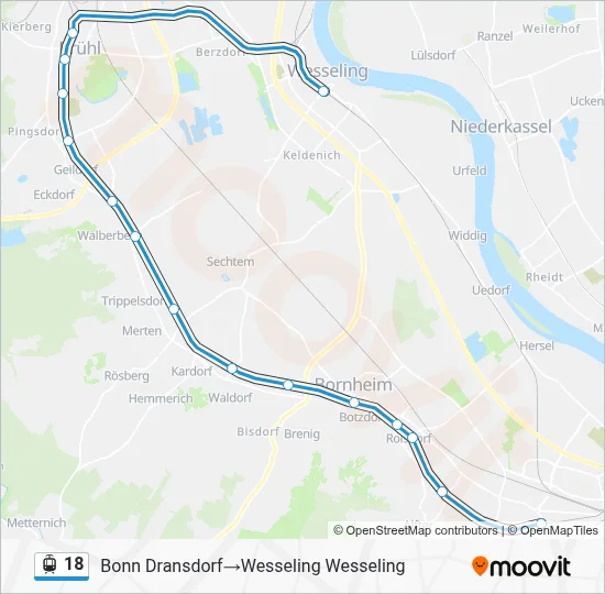 18 Light Rail Line Map