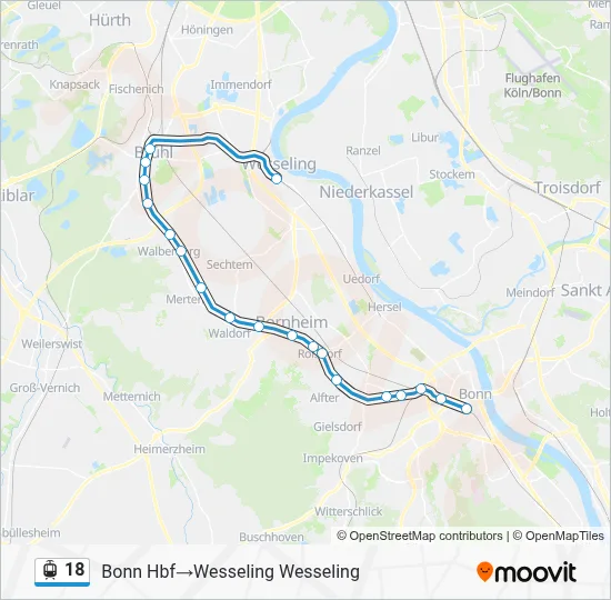 18 Light Rail Line Map