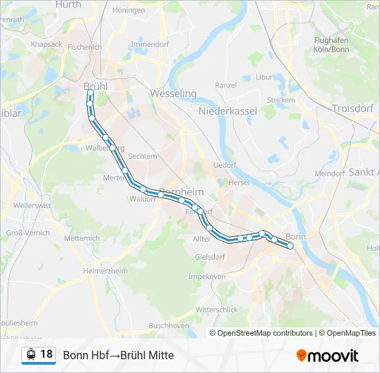 18 Light Rail Line Map