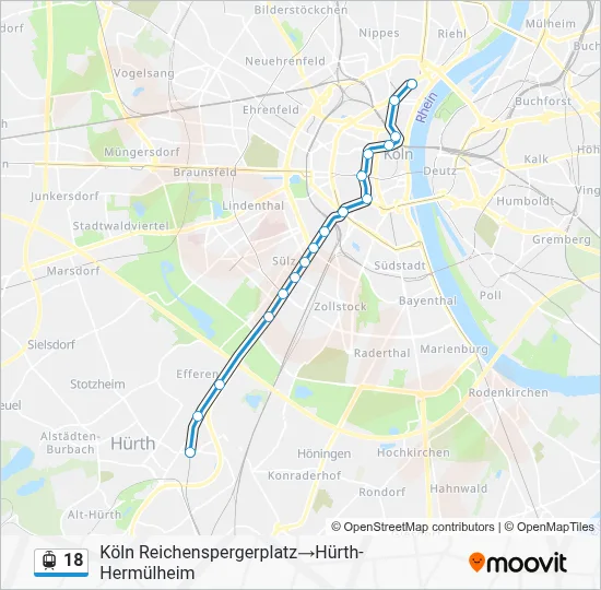 18 Light Rail Line Map