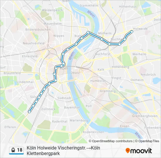 18 Light Rail Line Map