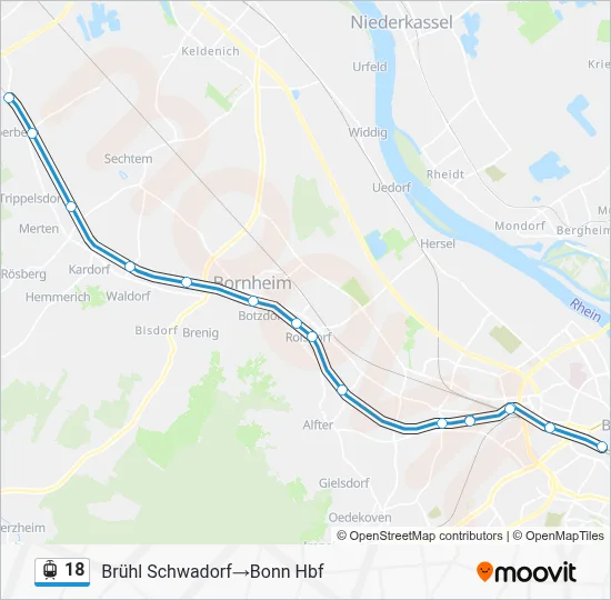 18 Light Rail Line Map