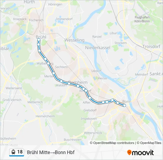 18 Light Rail Line Map