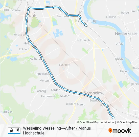 18 Light Rail Line Map