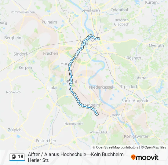 18 Light Rail Line Map