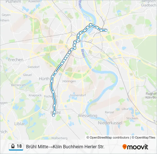 18 Light Rail Line Map