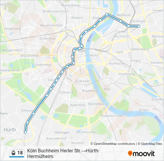 18 Light Rail Line Map