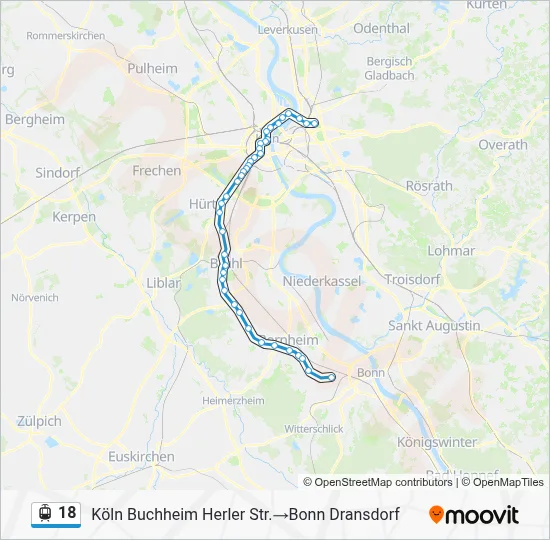 18 Light Rail Line Map