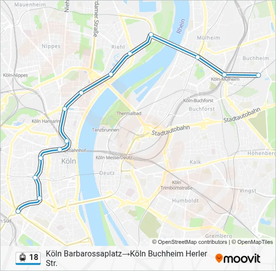18 Light Rail Line Map