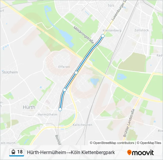 18 Light Rail Line Map