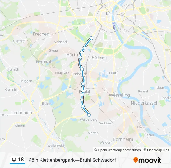 18 Light Rail Line Map