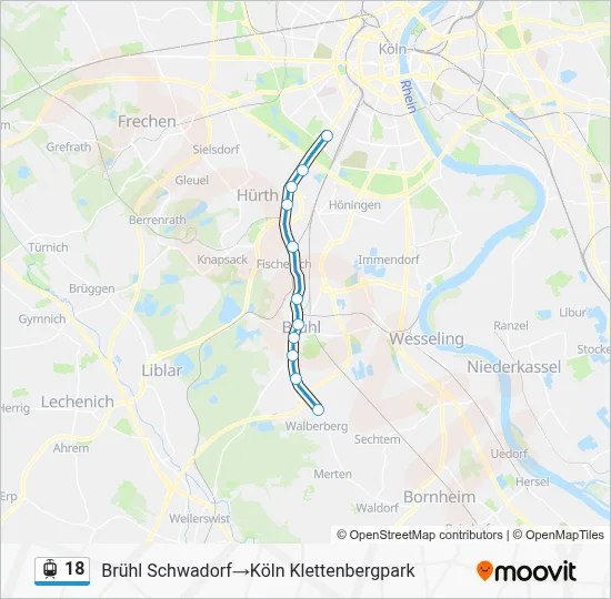18 Light Rail Line Map
