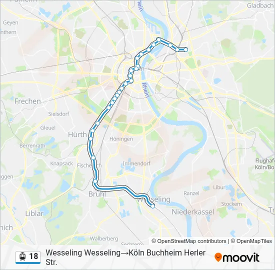 18 Light Rail Line Map