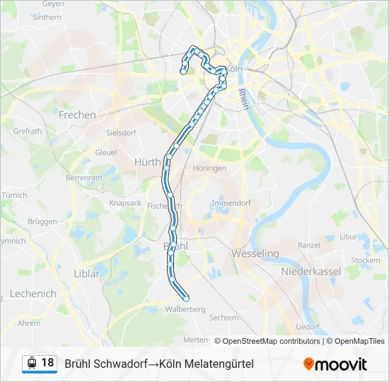 18 Light Rail Line Map