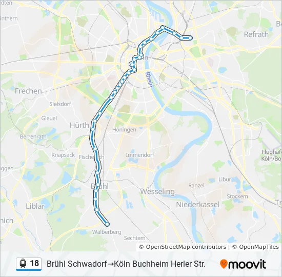 18 Light Rail Line Map