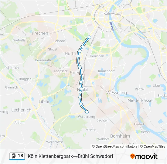 18 Light Rail Line Map