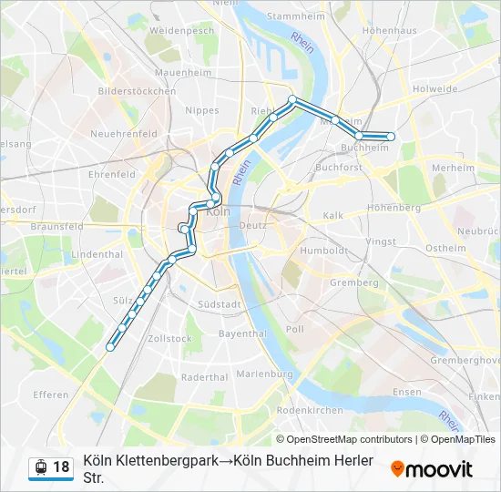 18 Light Rail Line Map