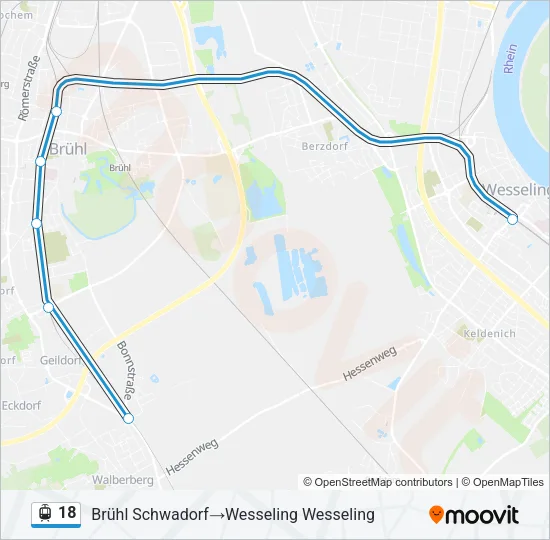 18 Light Rail Line Map