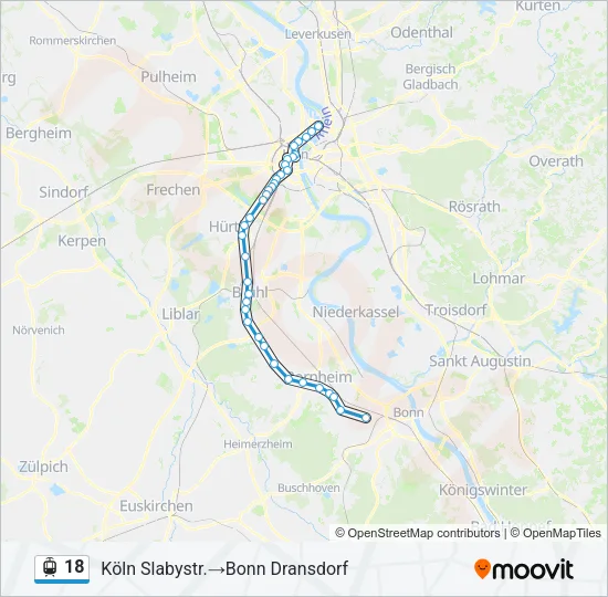 18 Light Rail Line Map