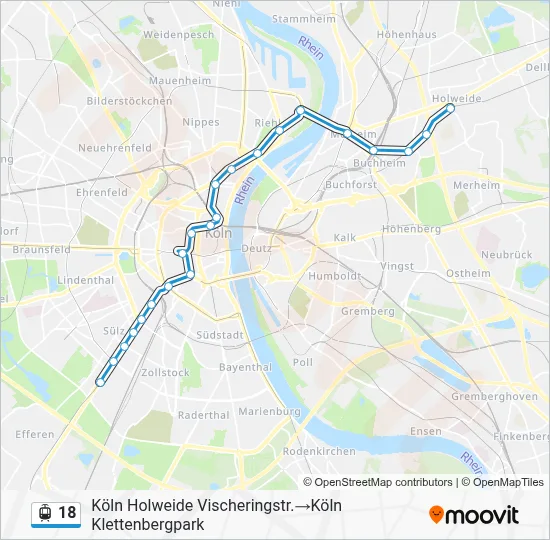 18 Light Rail Line Map