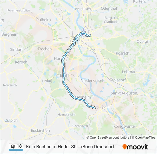 18 Light Rail Line Map