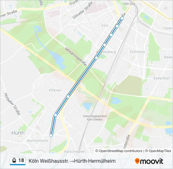 18 Light Rail Line Map