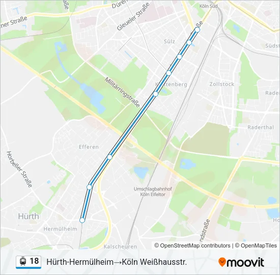 18 Light Rail Line Map