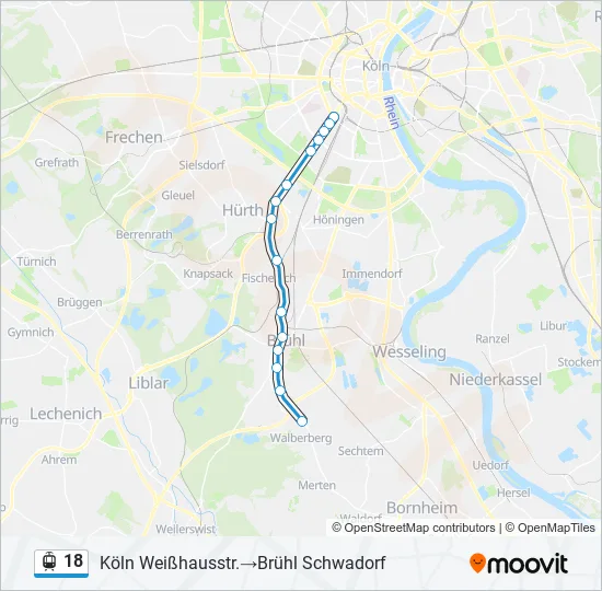 18 Light Rail Line Map