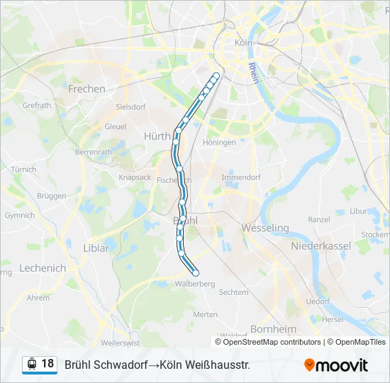 18 Light Rail Line Map