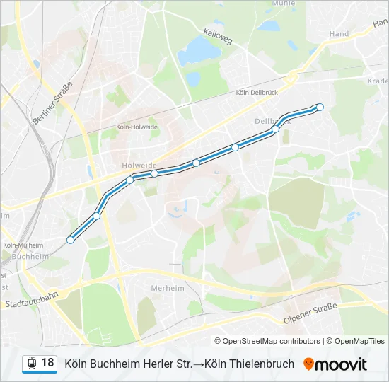 18 Light Rail Line Map