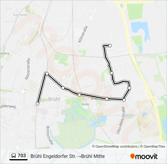 703 Bus Line Map