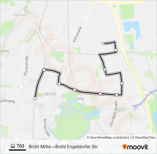 703 Bus Line Map