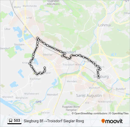 503 Bus Line Map