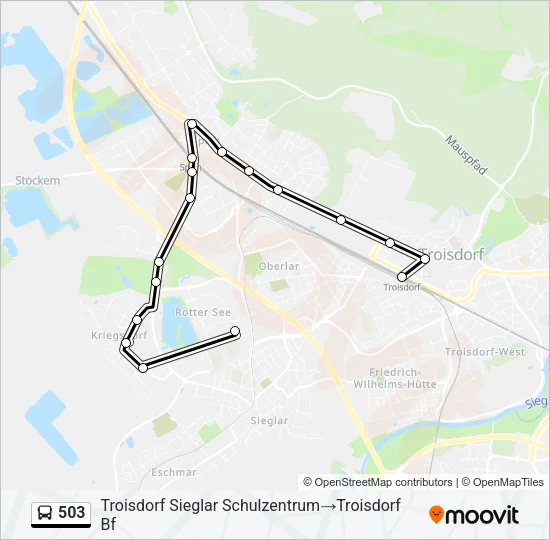 503 Bus Line Map