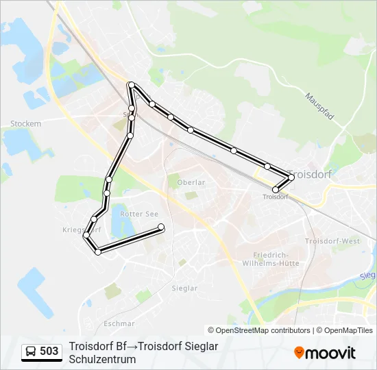 503 Bus Line Map
