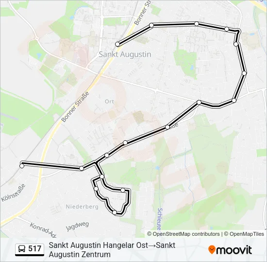 517 Bus Line Map