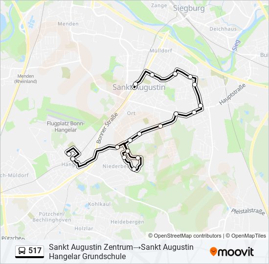 517 bus Line Map