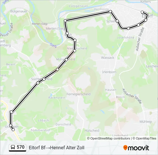 570 Bus Line Map