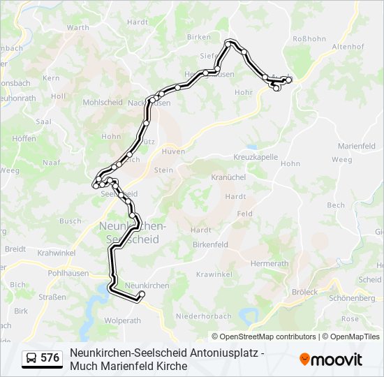 576 bus Line Map