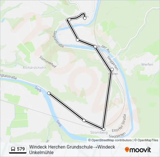 579 Bus Line Map