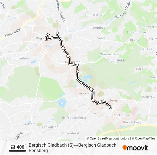 400 Bus Line Map