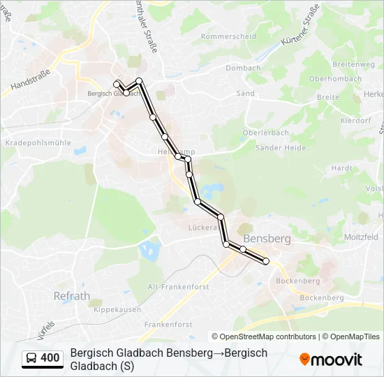 400 Bus Line Map