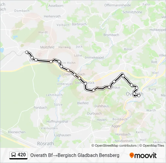 420 Bus Line Map
