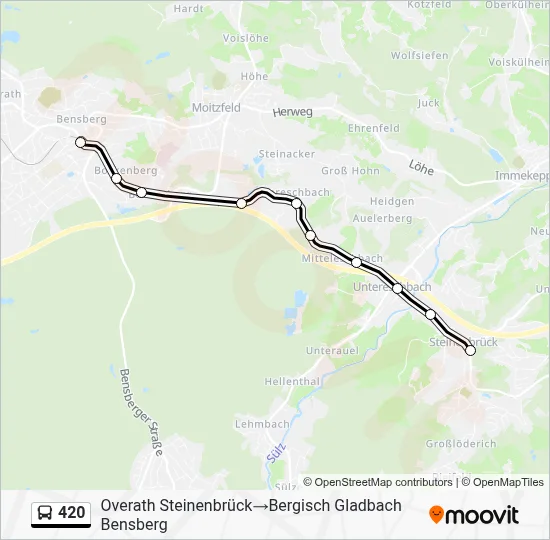 420 Bus Line Map