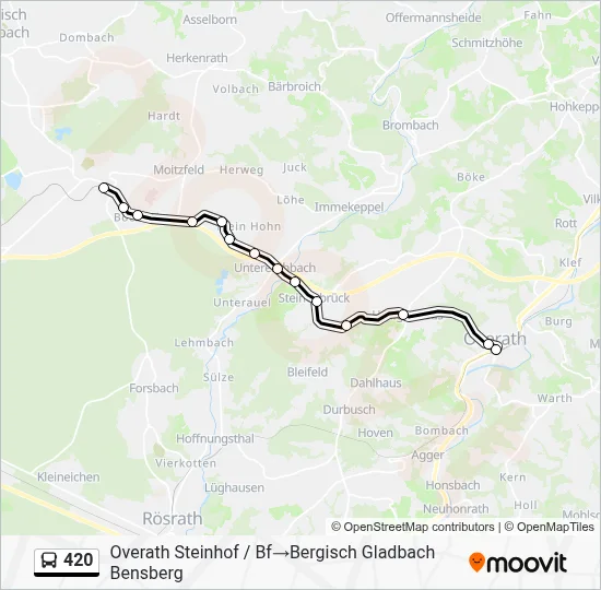 420 Bus Line Map