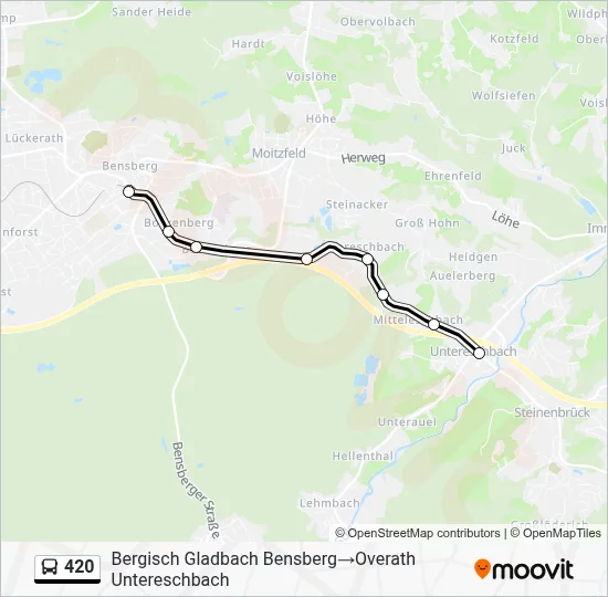 420 Bus Line Map