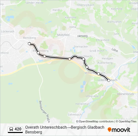420 Bus Line Map