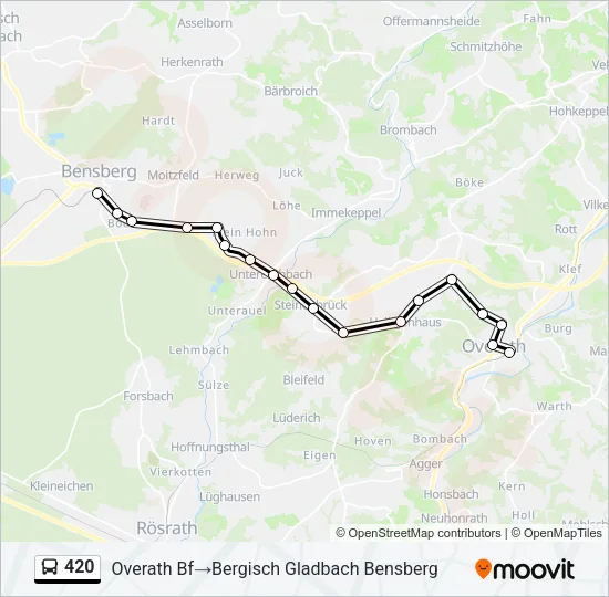 420 Bus Line Map