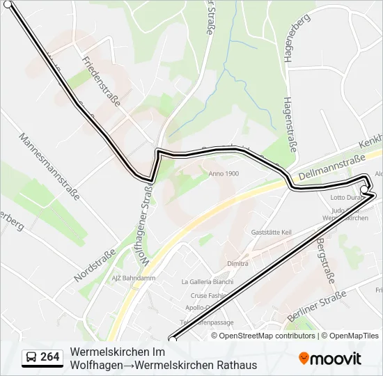 264 Bus Line Map